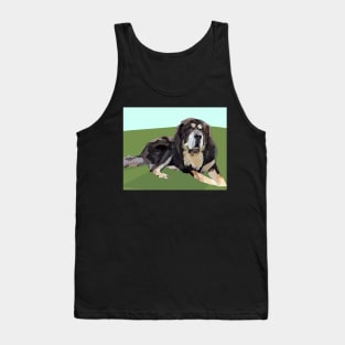 Tibetan Mastiff Big Fluffy Dog Tank Top